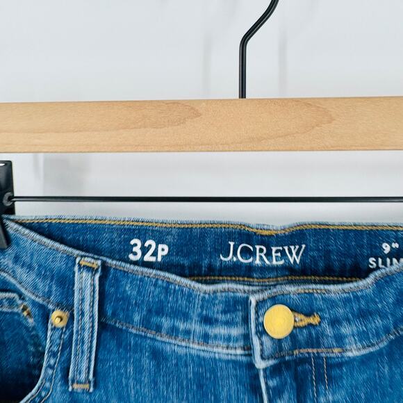 J. Crew Women’s 9" Vintage Slim Straight Jeans Medium Wash Denim Size 32P Petite - Picture 4 of 7